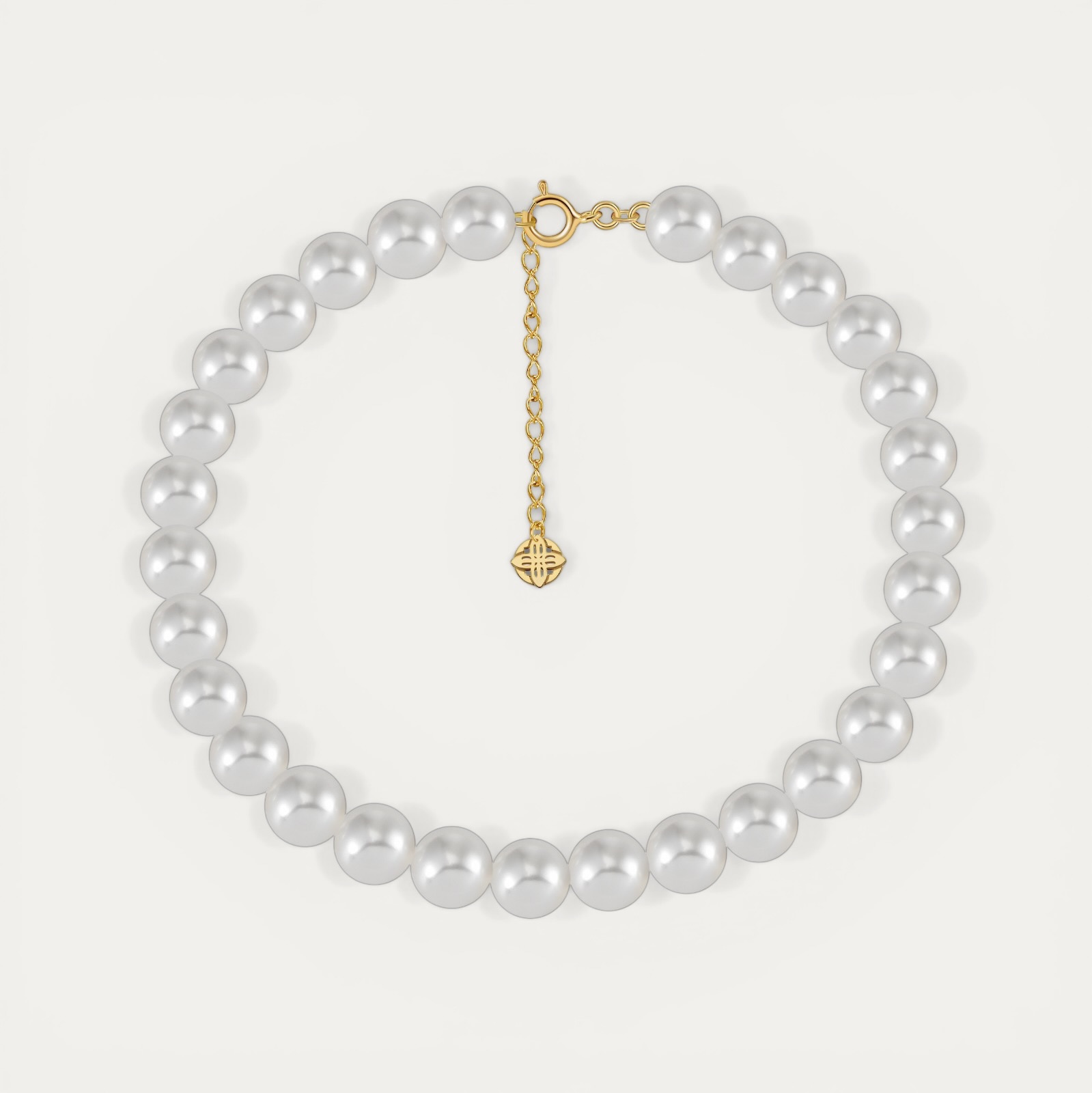 IMG_5807.JPG מחרוזת פנינים Amor L עם סוגר זהב