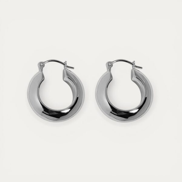 עגילי LULU כסף 925 בעיצוב חישוק