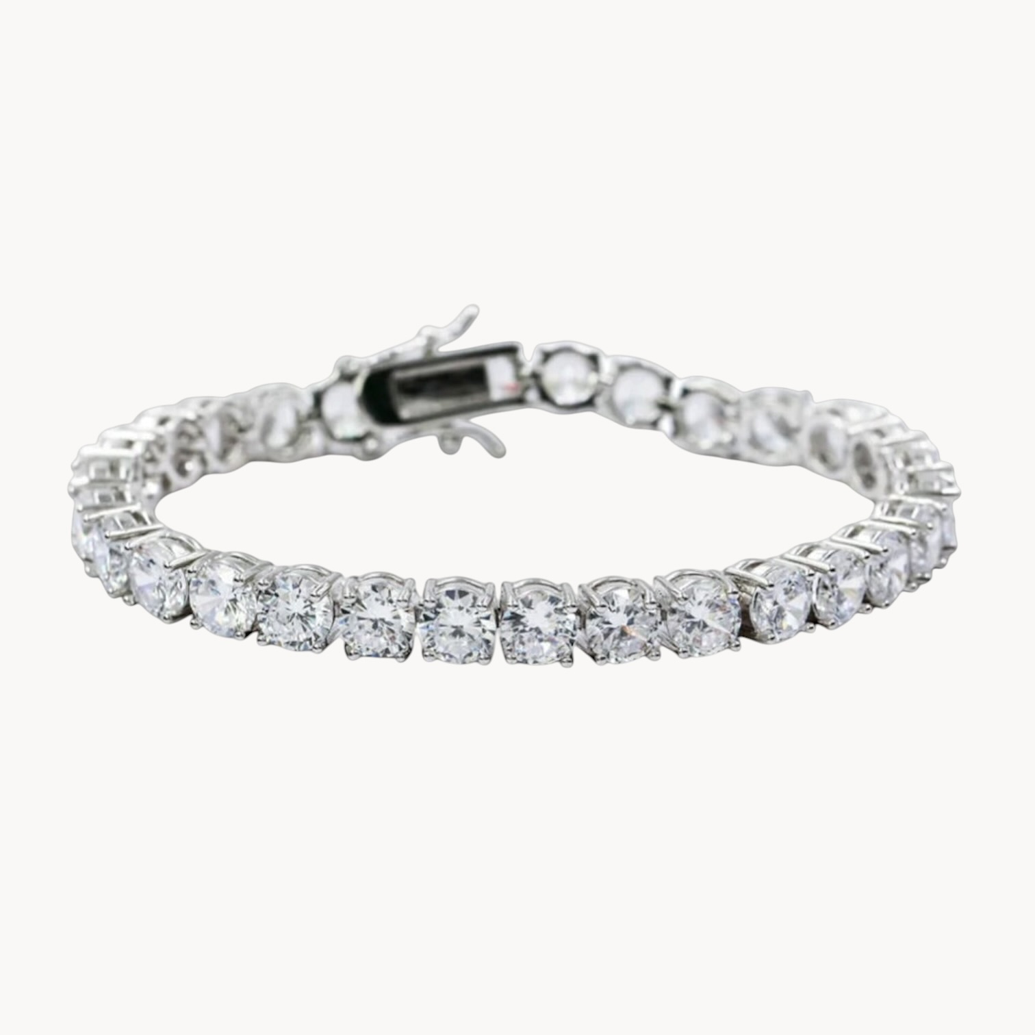 IMG_0356-Photoroom-Photoroom Silver Tennis Bracelet 4mm Rhodium Plated - צמיד טניס כסף עבה 4 ממ ציפוי רודיום