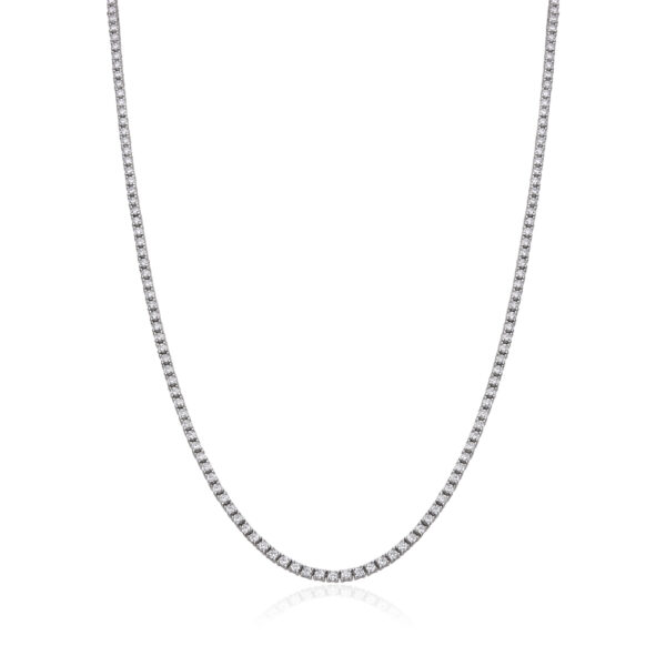 Silver Tennis Necklace 2mm - שרשרת טניס כסף עדינה 2 ממ