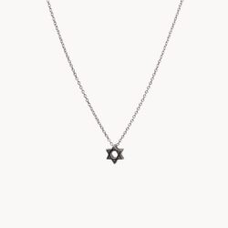 שרשרת מגן דוד כסף 925 לנשים