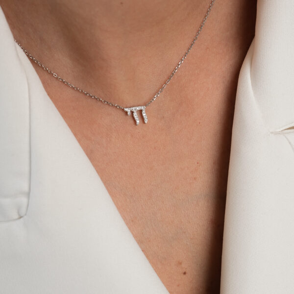 שרשרת חי CHAY מכסף 925 עם זרקונים – תכשיט עדין עם תליון חי בעיצוב אלגנטי