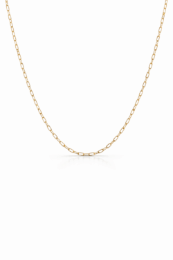 שרשרת חוליות עדינה רקע לבן