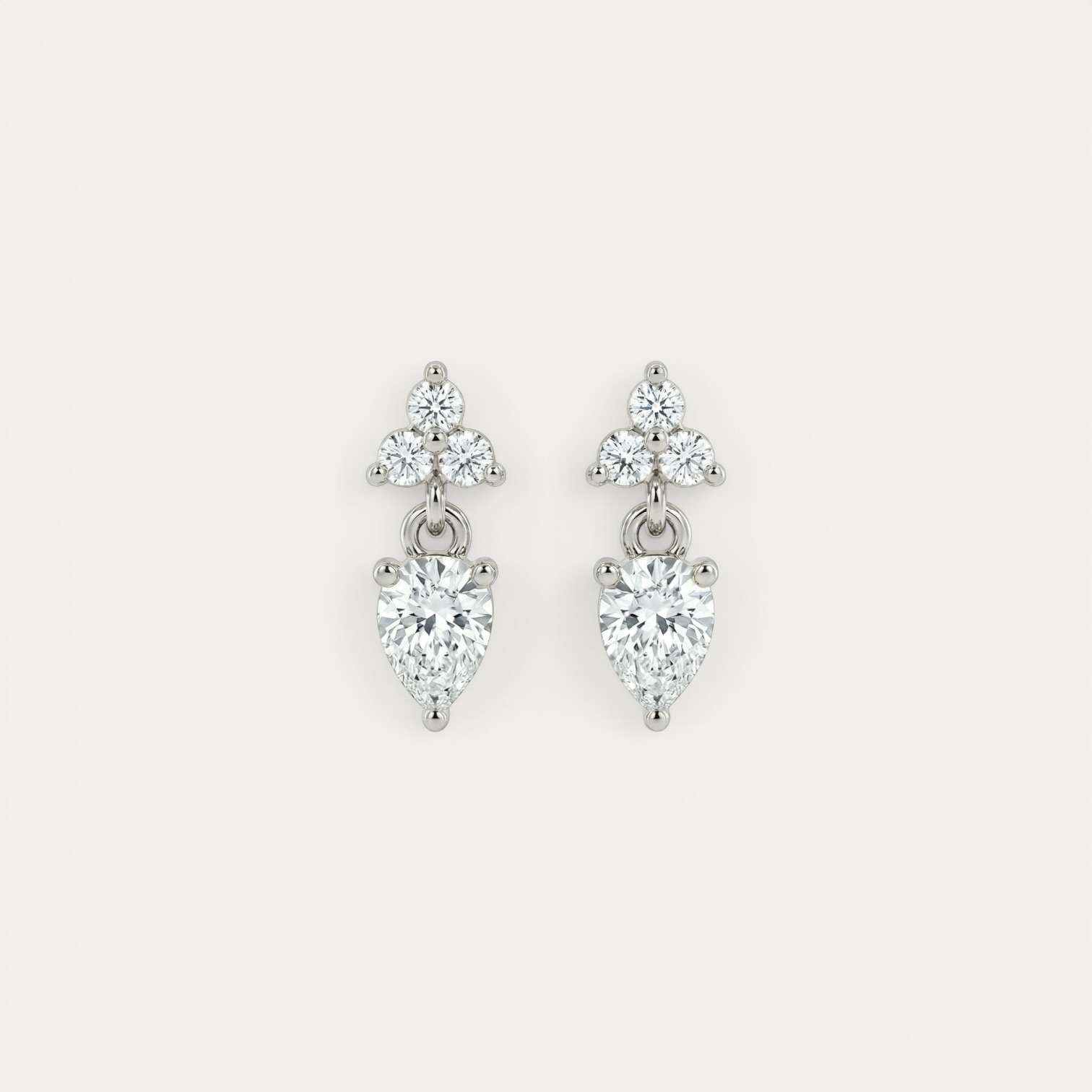 IMG_0763-Photoroom Silver Flower Drop Earrings - עגילי כסף טיפה ופרח משובצים