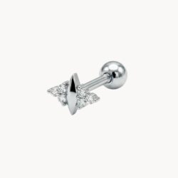 ⁦עגיל Radiant Spike Piercing Silver⁩ – תמונה ⁦2⁩