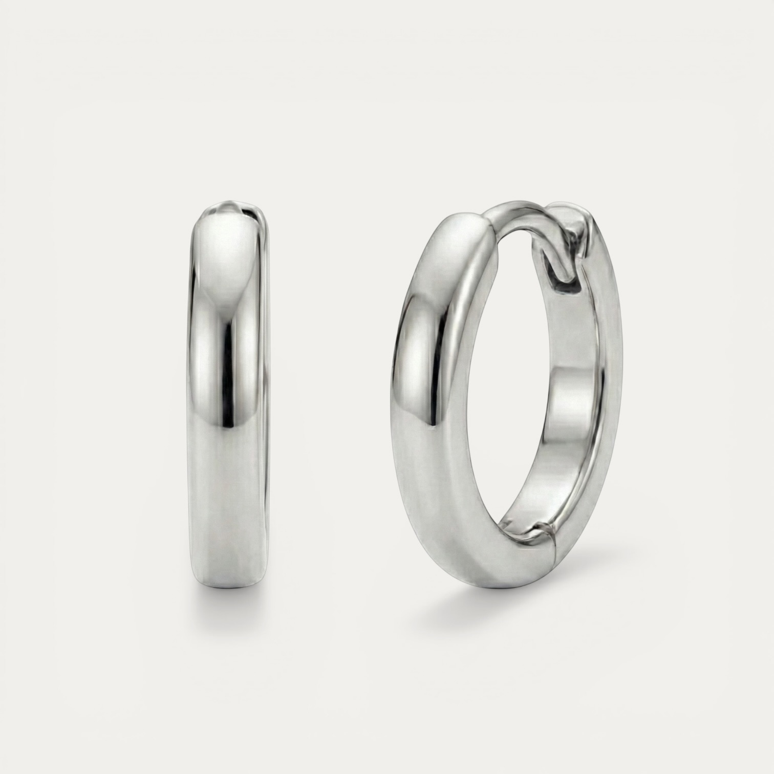 IMG_5302.JPG Silver 925 Hoops 12mm - עגילי חישוק חלקים מכסף אמיתי