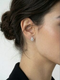 ⁦עגיל Rose Gold Royal Pear Earrings⁩ – תמונה ⁦2⁩