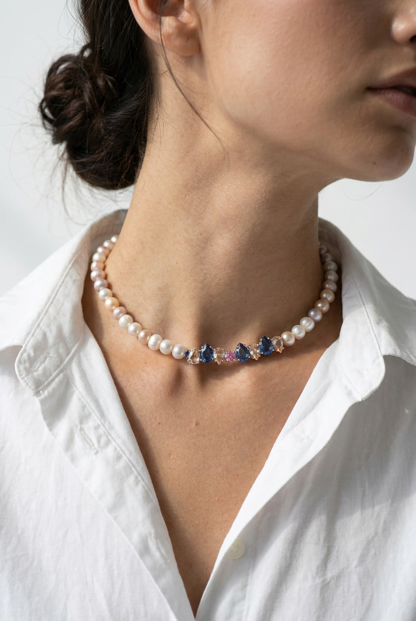 ⁦שרשרת פנינים Mosaic Pearl⁩ – תמונה ⁦3⁩