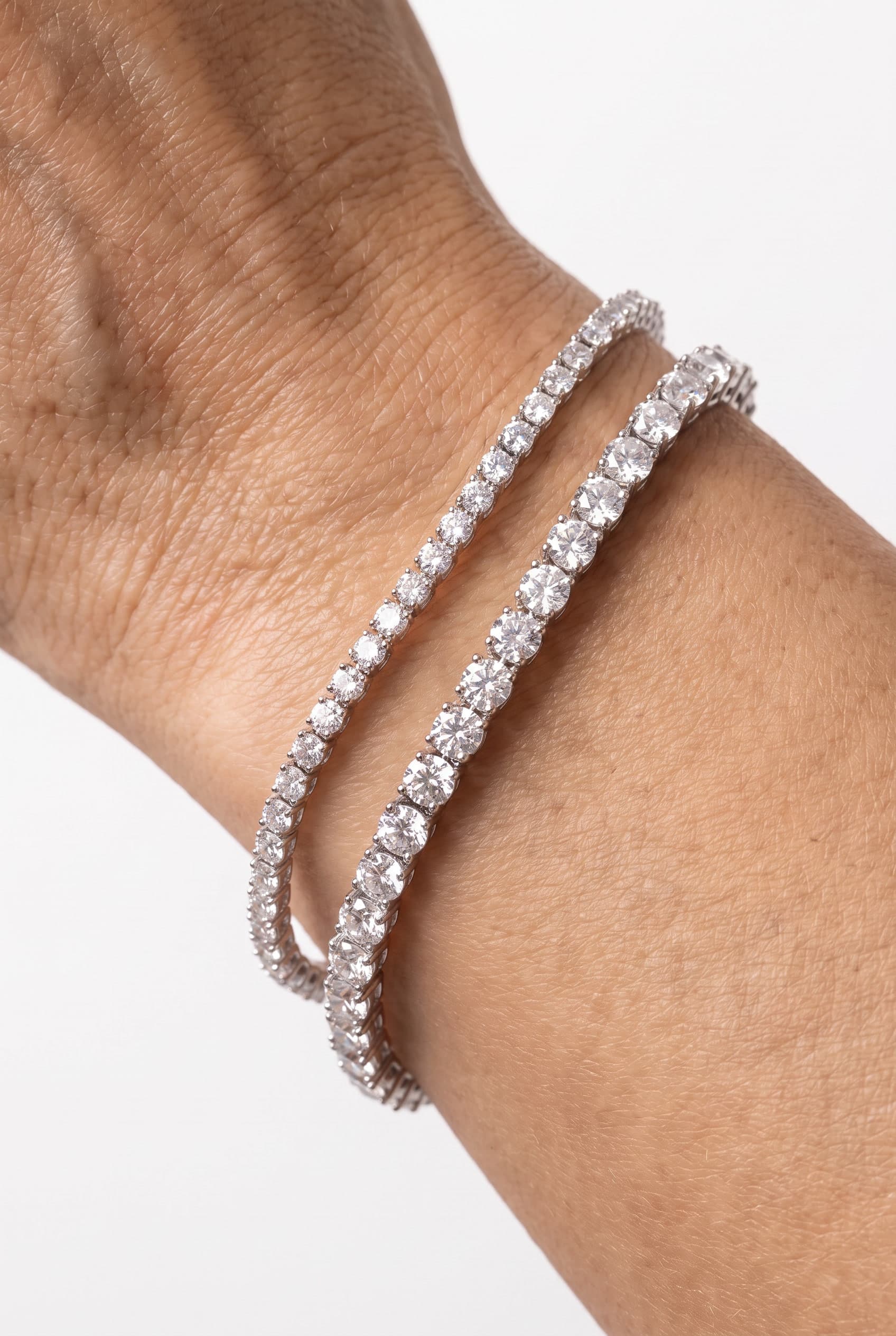 ⁦צמיד Classic Moissanite Tennis 3mm⁩ – תמונה ⁦3⁩