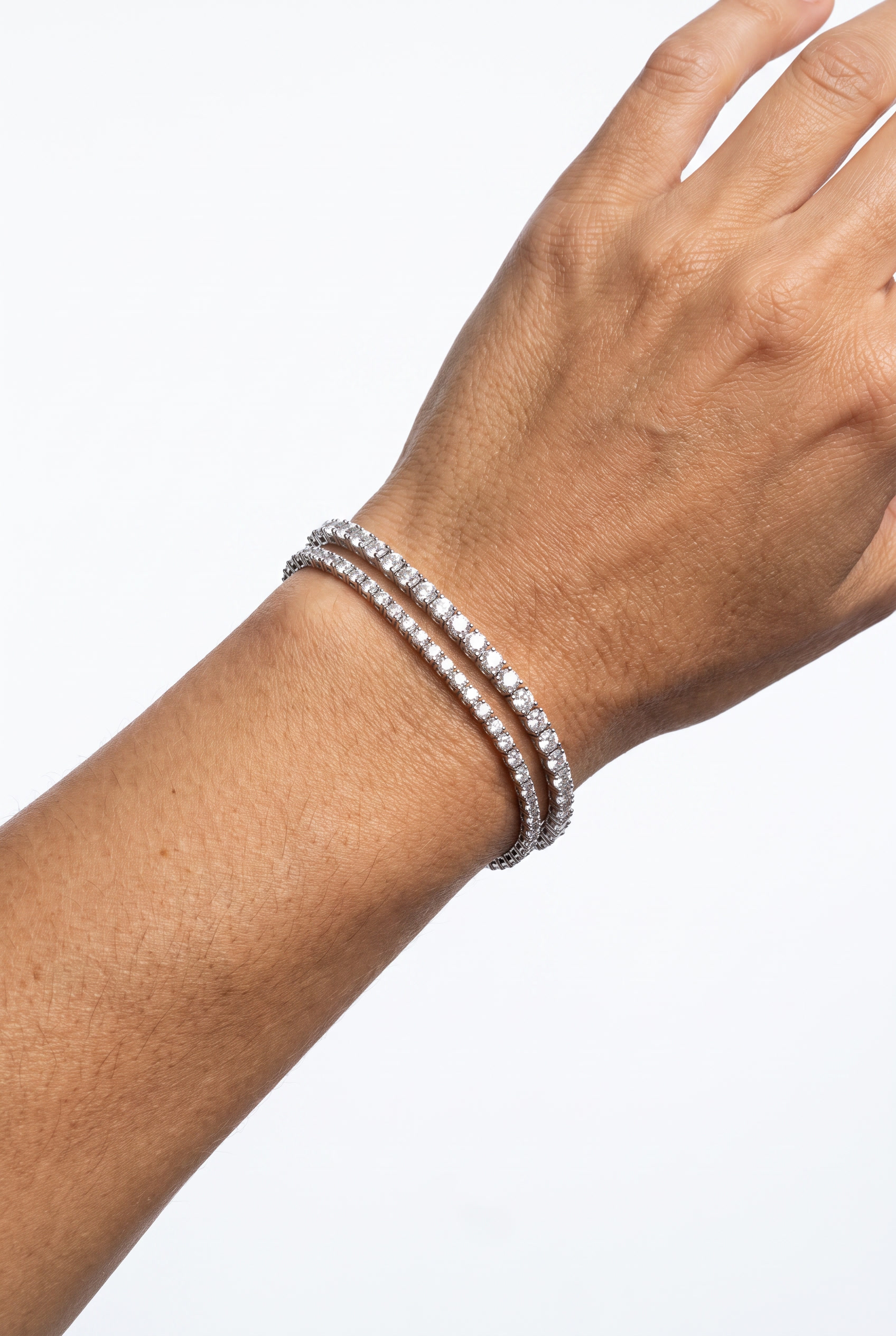 ⁦צמיד Classic Moissanite Tennis⁩ – תמונה ⁦2⁩